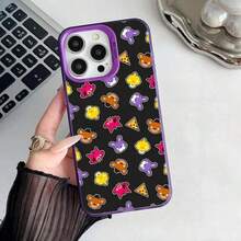 FNAF Freddy Face Pattern Cute Chibi Compatible With Phone Case For Kids IMD Color Silver Case Compatible With 16 15 14 13 12 11 Pro Max Plus, Case Compatible With 17 Pro, 17 Pro Max, 17, 16 Pro - Z1 - 查看 6