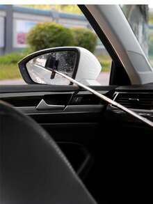 chaohongjia 8.2-38.6英寸可伸缩汽车侧视镜雨刮器，挡风玻璃清洁器，便携式汽车内外清洁配件，适用于雨雾天气 - 均碼 - 查看 7