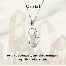 Stone Of Wealth Natural Stones Amethyst Quartz Stainless Steel Chain Power Exclusive Connection To Nature - Crystal - View 2