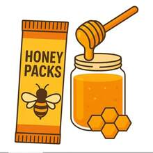 Large 12 Pack Of Natural Honey Pack With Natural Jelly - Bee Pollen From Ginseng & Herbs, Full Box Of 20G Honey 12 Sachets - Mua một, tặng một - Xem 2