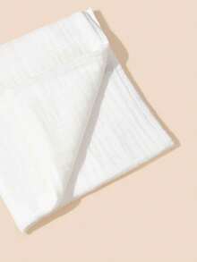 1件装婴儿纱布襁褓毯，婴儿车防风罩，新生儿包巾（男女宝宝通用），中性婴儿纱布襁褓，婴儿房床上用品，婴儿浴巾被轻薄毯 - 白色 - 查看 6