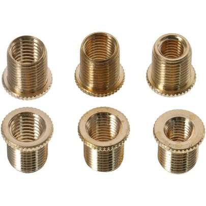 EstiloTendenciaBYOBYO - 6 Tornillos De Palanca De Cambios De Rosca Universal De LatóN Dorado, Adaptadores De Perilla De Cambio Universales Para 5 6 Velocidades Manual AutomáTicoCalidad PremiumVersióN Mejorada