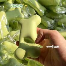 1pc Milky Green Bone Shaped Slow Rebound Squeeze Toy - Soft Stress Relief Fidget Toy, Slow Rebound Sensory Squeeze Toy, Relieve Anxiety, Cute Desktop Decor & Gift For Teens And Adults - Multicolor - View 8