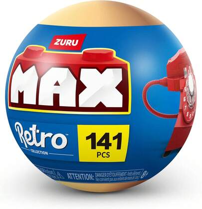 ZURU MAX Premium Snacks Building Bricks Collection (Hamburger) By Building Bricks For Teens, Adults And Collectors. Build, Collect And Display Your Collection Of Delicious Snacks!(Random)