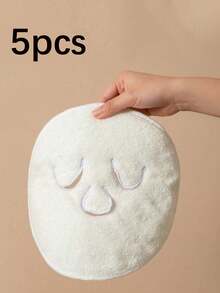 5/2/1pc 5-In-1 Facial Care Towel Set Hot/Cold Compress, Cleaning, Moisturizing, Steaming & More! - White - View 11