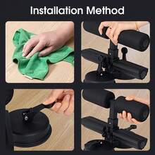 1pc Floor Standing Sit-Up Bar, Portable Floor Sit-Up Assist Bar, Home Fitness Sit-Up Assist Device With 2 Suction Cups And Adjustable Footrest, Abdominal Muscle Trainer, Suitable For Home Workout, Can Be Used For Abdominal Exercise, Workout, Gym, Home Fitness - Multicolor - View 10