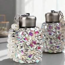 300ml Portable Shiny Thermal Water Bottle Stainless Steel Crystal Diamond Coffee Cup Car Vacuum Thermal Cup