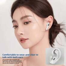 New Leather Texture Wireless Earbuds Bluetooth5.3 Headset TWS Headphones Touch Sport Gaming Headset With ENC Microphone Noise Reduction - Multicolor - View 4