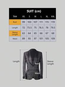 Men's Suit Black Shawl Collar Tuxedo Jacket, Paisley Jacquard Pattern Blazer With Beaded Lapel, Pocket & Cuffs, Wedding Prom Formal Dinner Jacket, Slim Fit Suit Coat - 黑色 - 查看 6