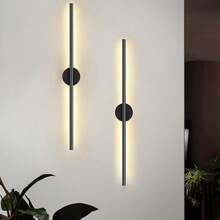 LED可充电壁灯 无线内壁灯 50/80厘米 可调光 适用于客厅沙发旁卧室墙面装饰灯 无级调光 遥控开关 壁灯 卧室书房室内装饰夜灯