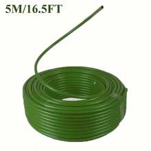 1卷5米/16.5英尺柔性仿真花管 - 可裁剪长度的可弯曲PE管，适用于人造花、气球拱门和DIY工艺品，不易缠绕，经久耐用，室内/室外均可使用，提供白色、绿色、金色三种颜色可选，用途广泛，可用于家居装饰，结构坚固，适用于花园、户外、家居装饰、婚礼和节日设计 - 彩色 - 查看 15