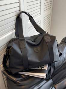 1pc Personalized Multi-Functional Customized Travel Bag, Large Capacity Tote Bag, Foldable Canvas Handbag, Carry-On Luggage, Yoga/Gym Bag, Suitable For Daily Use, Gift For Family, Friends, Boyfriend/Girlfriend, Christmas, Mother's Day, Father's Day, Teacher's Day, Birthday - Multicolor - View 13