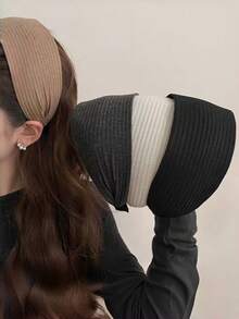 3pcs Ladies Elegant Versatile Embroidered Flower Headbands, Suitable For Daily Use, Home, School, Beach, Office, Commute, Party, Holiday, Birthday, Back To School, New Year, Valentine'sDay, Mother'sDay, Wedding, Music Festival, Graduation ,Hair Hoop Hairband For Women Hair Accessories Head Accessories - Multicolor - View 6