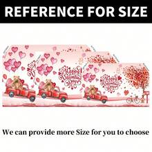 Fondo de banner con diseño de globo con forma de corazón y oso de peluche para el Día de San Valentín, decoración interior y exterior, aniversario, telón de fondo fotográfico, boda, planificación de eventos, regalo perfecto