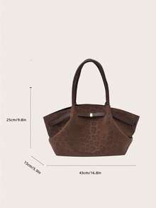 Nova Bolsa Feminina Retrô Fosco De Alta Qualidade Com Estampa De Leopardo, Bolsa Transversal, Bolsa Tote Multifuncional. - Multicolorido - Ver 2