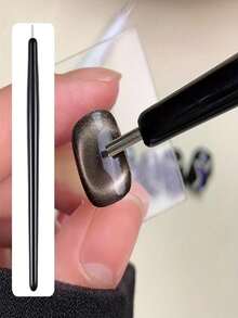 1 pieza Bolígrafo magnético con bola de acero de succión de 11 cm para uñas de ojo de gato, herramienta de arte de uñas, esmalte de uñas de gel magnético, suministros de uñas, herramientas de uñas, regalos para amigos, regalos para mujeres, suministros de Halloween, suministros de viaje, suministros navideños - Multicolor - Ver 3