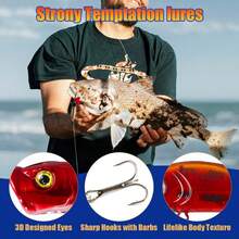 Christmas Lure Fishing Gift Set, Includes Jig, Minnow Plastic Bait, Blind Box Gift - Multicolor - View 2