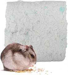 iplusmile Ropa Cama Papel para Mascotas Pequeñas Suave Absorbente Control Olor para Hámster Conejos Cuyes Nidos Cómodos - 1 - Ver 3