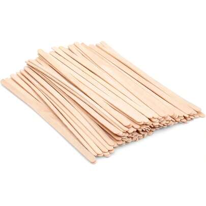 100 piezas de Agitadores de café de madera de abedul desechables de 5 pulgadas, palitos para bebidas, accesorios para barra de café