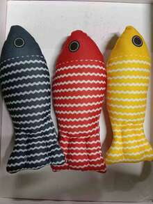 3 món đồ chơi cho mèo, cỏ mèo, cá, đồ chơi nhai cắn, đồ chơi tương tác vui nhộn, đồ chơi mô phỏng mềm, đồ chơi huấn luyện mèo con, đồ dùng cho mèo - Nhiều màu - Xem 8