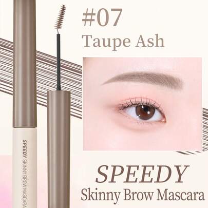 Peripera K-Beauty SPEEDY SKINNY BROWCARA，眉毛定型膏，超细刷头，轻松打造精致眉妆，防水染眉胶，持久不晕染，眉毛定型液，眉毛填充，丰盈眉毛定型膏，配备眉刀刷，强力定型染眉胶，韩式彩妆