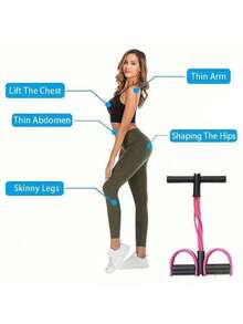 1 Set Home Workout Resistance Bands – 6 Stackable Light-Duty Pull-Up Bands For Full-Body Training, Ab Workouts, Rowing & General Fitness Equipment. Available In Blue, Purple, And Pink. Exercise Accessories, Elastic Fitness Bands, Individually Packaged. - Multicolor - View 4