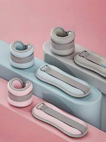 2pcs Ankle/Wrist Weights, Suitable For Ballet, Dance And Workout Training To Improve Ankle And Wrist Strength [Actual Item Slightly Pinkish, Color Difference Exists]