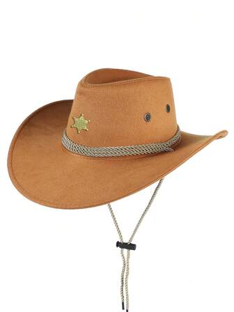 1pc Faux Suede Oversized Brim Breathable Sun Hat, Summer Sun Protection