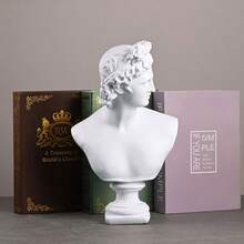 Miduu 11.8" Classic Greek Venus De Milo Bust Statue Resin Roman Godd Of Love And Beauty Sculpture Figurine For Home Décor Large Antique - 大衛 - 查看 2
