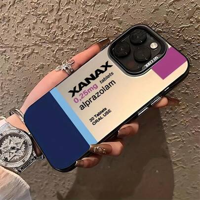 Medicine Pill Mobile Phone Case For IPhone 16 15 14 13 12 11 Pro Max X XR XSMAX 8 7 Plus Anti-Fall Frosted Back Cover