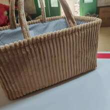 Duża torba na pieluchy z przegródkami, organizer dla mamy, mieści pieluchy i chusteczki, torba na pieluchy dla niemowląt (kolor podszewki losowy) - Wielokolorowe - Zobacz 9