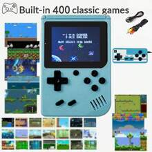 YiYi 1pc Macaron Mini 400-In-1 Handheld Retro Classic Game Console, 1020mAh Battery, Portable Colorful Game Player, Retro Game Console (1 Player/2 Players) - Multicolor - View 15