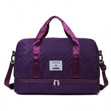 Pink Expanded Luggage Storage Bag, Lightweight Foldable, Expanded, Carry On Travel Weekender & Overnight Bag, Weekend Bag Hospital Bag Travel Bag Carry On Bag Luggage Bag Quilted Bag Quilt Bag Puffer Bag Quilted Shoulder Bag Hand Bag Crossbody Bag Traveling Bag Back To School School Bag Travel Essentials Travel Organizer For Beach Summer Vacation For Suitcase Gym Bag Duffle Bag Duffel Bag For Luggage College Bag Luggage Bags Weekender Bag Winter - Màu tím - Xem 6