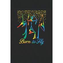 Aerial Yoga Aerial Hoop Silks Acrobatics Silk Dancer: 6x9 - Graph Paper - Notebook with pages - inicial - Ver 1