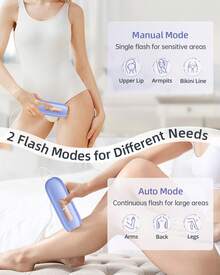 Purple IPL Epilator, HR/SC/RA 3-In-1 Hair Removal, 999,900 Flashes, 9 Adjustable Energy Levels, Suitable For Face, Arms, Legs And Bikini Area, Suitable For Gift Giving. - 美規A型插(110-127V) - 查看 2