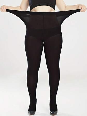 10-15 MmHg Light Compression Pantyhose For Women Winter Warm Opaque Closed Toe Tights High Waist Slimming(Order A Size Up)