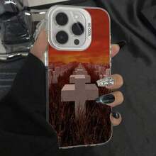 Y Justicia para Todos Funda de Teléfono 17, 16, 15, 14, 13, 12, 11, Pro, Max, Plus, M-Meta_llicaes Anti-Caída Gris Plata Mate - Z2 - Ver 1