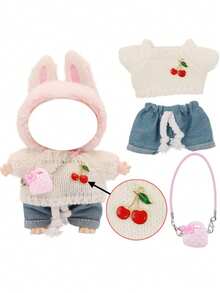 17cm Doll Clothes/Accessories Set, Doll Wardrobe Collection, Doll Dress Up - Multicolor - View 7