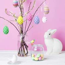 Muroi Mono 2020年1月10日 复活节彩蛋、彩色复活节彩蛋装饰品、散装纸浆泡沫复活节彩蛋装饰品、复活节派对礼物、工艺树、春季家居装饰 - 彩色 - 查看 7