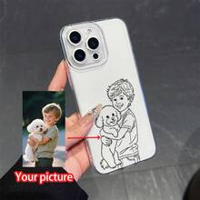 Una funda para teléfono con imágenes personalizadas y dibujos en línea simples en blanco y negro.Fundas protectoras para teléfonos personalizadas, creativas, minimalistas y a la moda, estas cubiertas transparentes, a prueba de golpes y caídas son adecuadas para el  17.17 Pro...17 Pro Max...17 Agua. 16.16 Pro...16 Pro Máx.16 más.. 15.15 Pro Max...15 Pro...15 más.. 14.14 Pro...14 más..14 Pro Max... 13.13 Pro...13 Pro Max...12.12 Pro...12 Pro Max...11.11 Pro...11 Pro Máx.XR.X.XS.XS máx.Se.MiNi, conviértelo en el regalo conmemorativo perfecto.Antiincrustantes y duraderos, son ligeros y cómodos. - Transparente 2375 - Ver 1