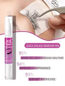 12ml Eyelash Extension Remover, Quick And Painless Removal Of Grafting Extensions - Non Irritating, Suitable For DIY Eyelash Clumps, Quick Removal Of Grafting Eyelashes, Makeup Tools, Eyelash Glue - Easy For Beginners To Operate - Clear - View 3