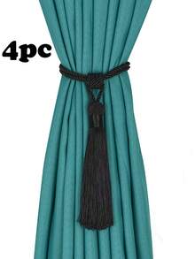 1件/2件/4件装现代简约流苏窗帘绑带,多种颜色和尺寸可选,适用于窗帘固定和装饰。 - 米色 - 查看 21