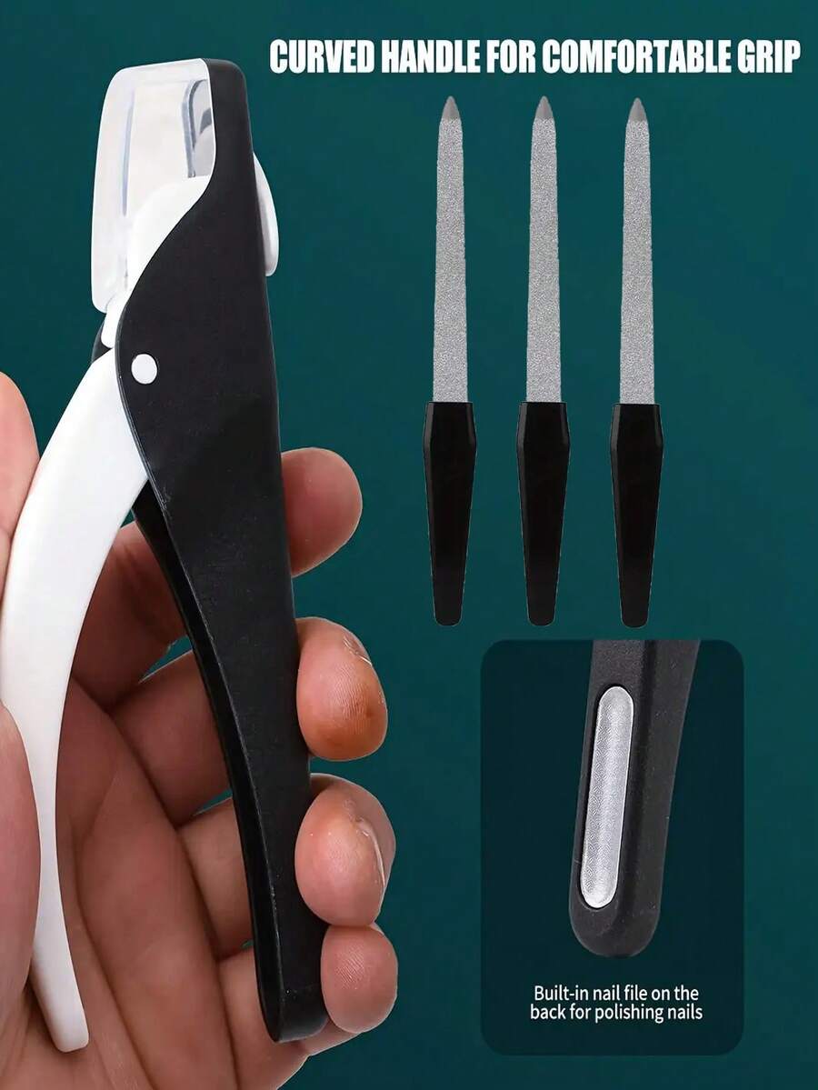 1/3/4pcs Upgraded Anti-Splatter Nail Clipper, French Nail Extension U-Shaped DIY Nail Trimmer, Nail Care Tool For Foot, Hand, And Nail Maintenance, Fragrance-Free - Multicolor - View 1