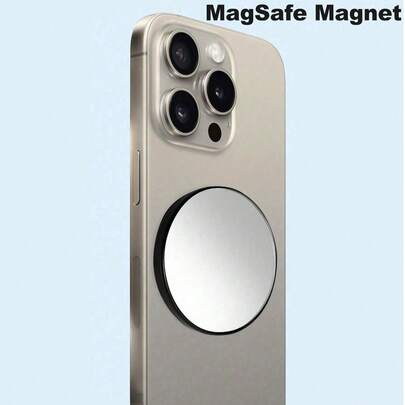 1pc New Magnetic Selfie Auxiliary Mirror, High Definition Rear Selfie Enhancer, Live Streaming Reflective Mirror