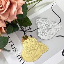 20pcs Gold Crown Labels, Customizable Crown Labels, Christening Labels, Mirror Chocolate Labels, Crown Name Labels 5cm - Gold - View 38