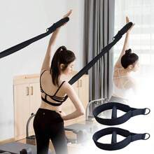 2 correas de mueca con hebilla de tobillo para pilates, correa de hombro doble para yoga, accesorios deportivos para el SIDA, 14.2x 5.1x 1.97 pulgadas - negro - - Ver 2