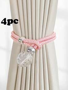 1/2/4 luksusowe kryształowe zawieszki z poliestru do zasłon, odpowiednie do mocowania i dekoracji zasłon, dostępne w wielu kolorach