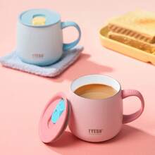 TYESO Festa do final de ano. 1 Peça 12OZ/355ML Novo Copo Térmico Aço Inoxidável, Garrafa Térmica, Xícara de Café de Parede Dupla a Vácuo de Alta Qualidade, Garrafa de Água Criativa Para Carro e Viagem, Festa do final de ano, Natal, Caneca de Viagem Com Leite e Café à Prova de Derramamento Caneca Térmica Com Tampa, Cozinha, Xícara de Café Para Bebidas Quentes e Frias,Xícara de Café da Manhã Para Casa, Adequado Para Casa, Escritório, Viagens Ao Ar Livre, Esportes e Pode Ser Usado Como Presente, Presentes de Natal, presentes para mulheres, presentes para homens, presentes para a mãe, presentes para o Amigo Secreto, canecas de Natal, canecas de inverno. - Rosa - Visão 5