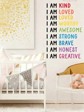 1set Inspirational Quotes Wall Sticker, Be Kind Motivational Self-Adhesive Wall Stickers, Bedroom Entryway Living Room Porch Home Decoration Wall Stickers, Removable Stickers,Contemporary Style, Easy To Apply, Suitable For Kitchen Decoration, Home Decoration,Wall Decor Decals,Stickers,Wall Decal, Birthday Gifts