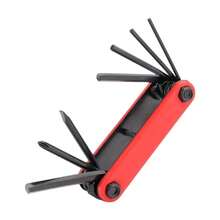 1pc 7-In-1 Bicycle Repair Tool Kit, Multifunctional Folding Tool For Bike Maintenance, Hex Wrench